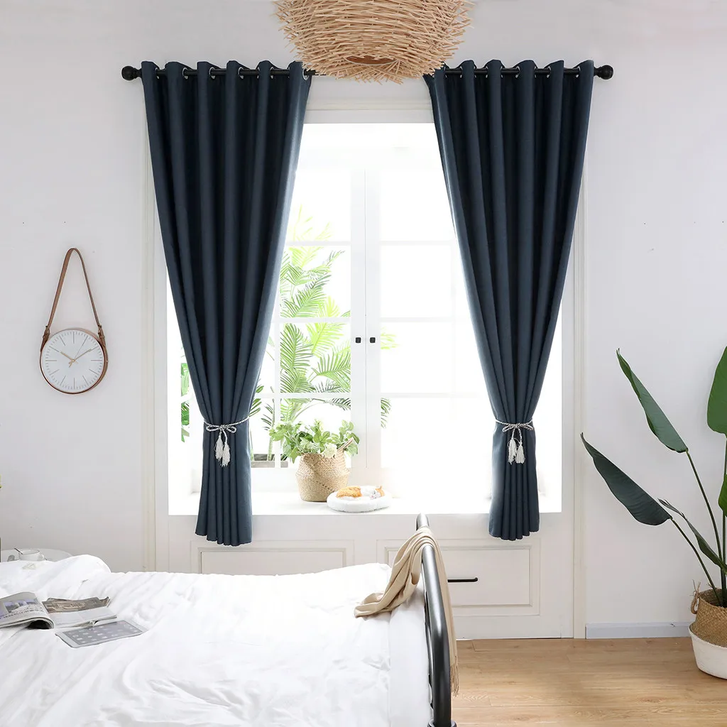 Colorful Linen Traditional Chinese Curtain Bay Window Treatment Voile Drape Valance 1 Panel Fabric For Livingroom 3.29 | Дом и сад