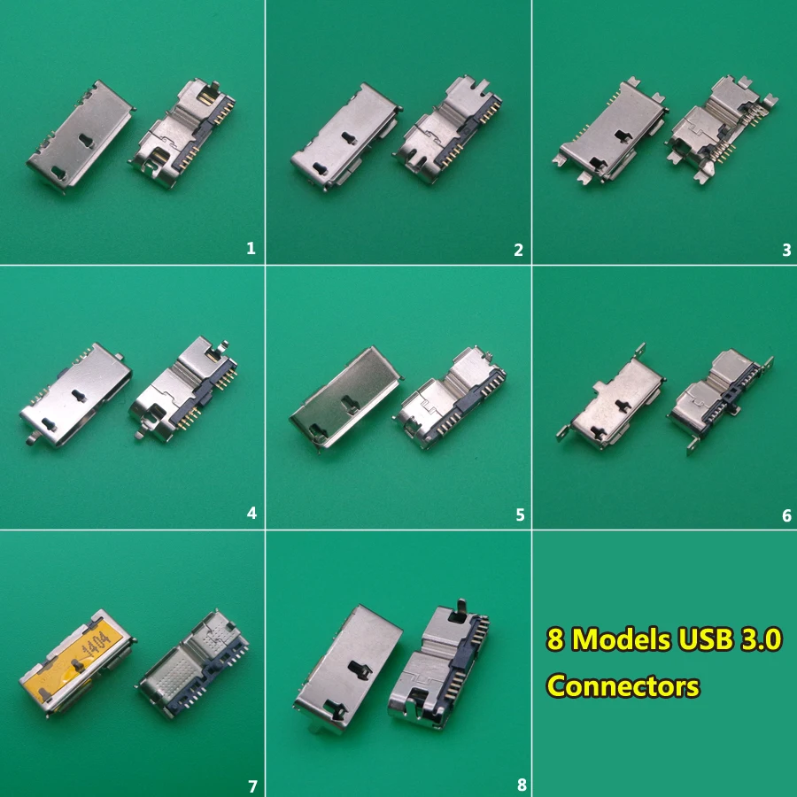 

2 шт., разъёмы для Micro USB 3,0