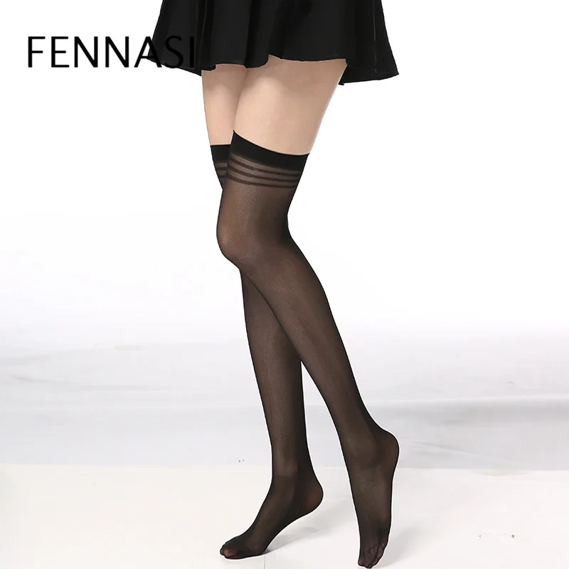 Женские сексуальные чулки до колена FENNASI облегающие нейлоновые длинные бедра