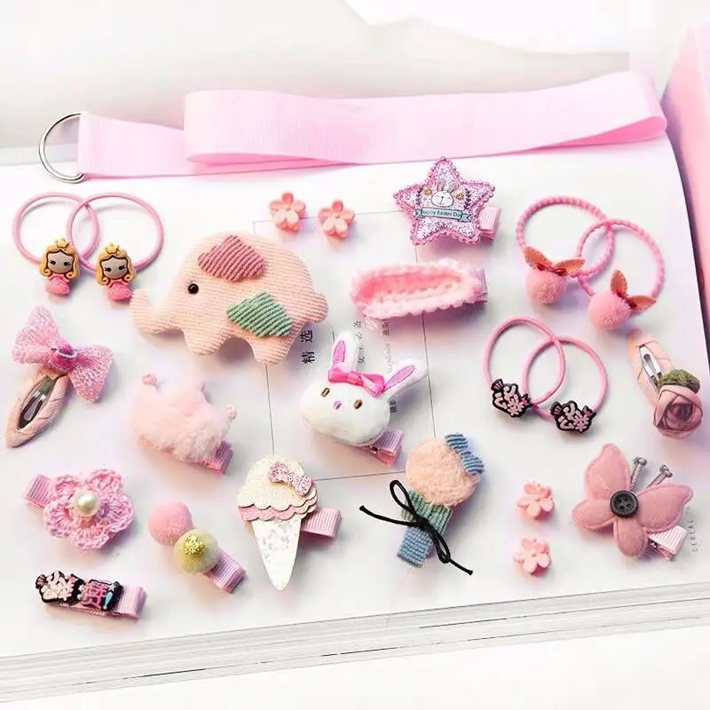 Набор аксессуаров для волос 24 шт./компл. милая эластичная шпилька девочек детская