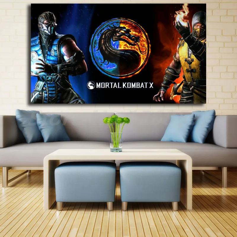 Обои Mortal Kombat Vs Scorpion HD настенные художественные плакаты на холсте принты картины