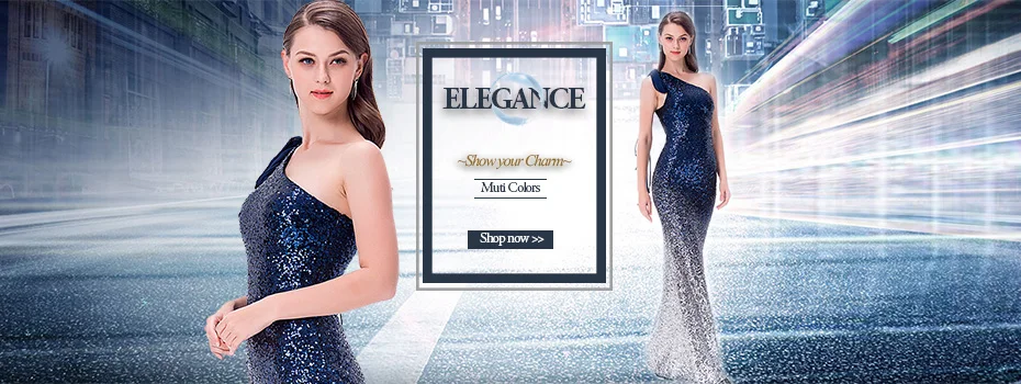 Женское длинное обл.вечер.платье Angel-Fashions, синее длинное облегающее вечернее платье, расшитое градиентными блестками, модель 360 382
