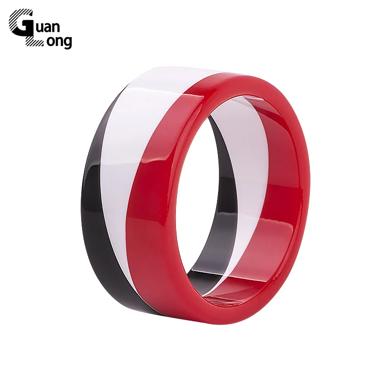 

Guanglong Fashion Indian Hand Bangle for Girl Multicolor Acrylic Resin Bracelets Bangles For Women With Craft Wedding Jewelry