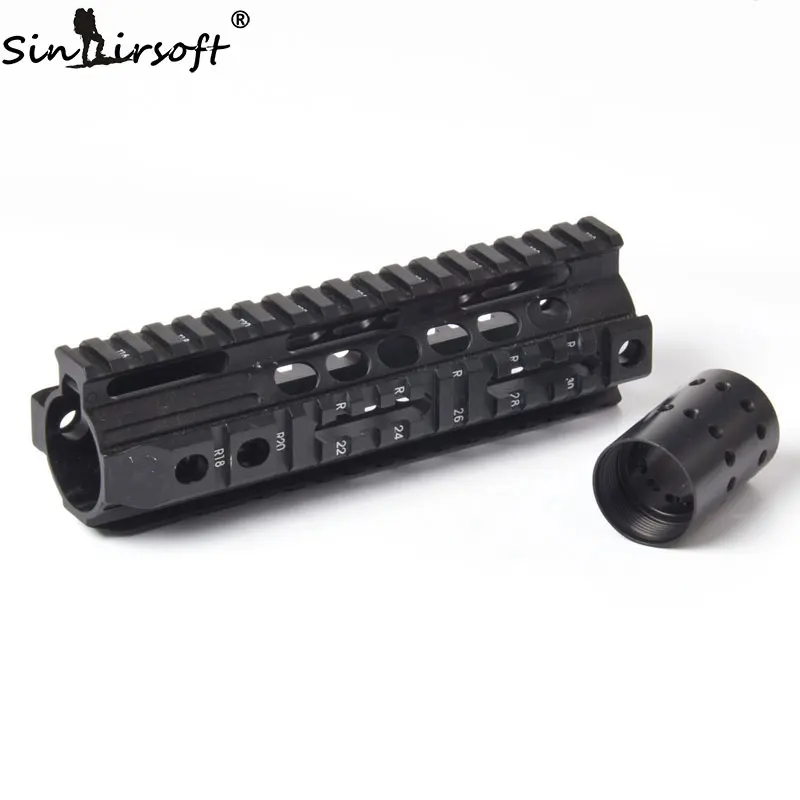 

Aluminum Quad Rail 4-weaver/picatinny Rail Carbine Rifle Free Floating 7.25" Handguard QD Swivel Housing For Airsoft AR15 M4/16