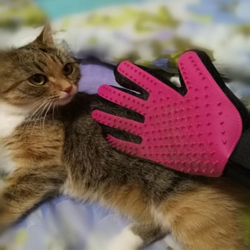 Pet поводок перчатка для собак корм животных гребень с рисунком собачки и котика