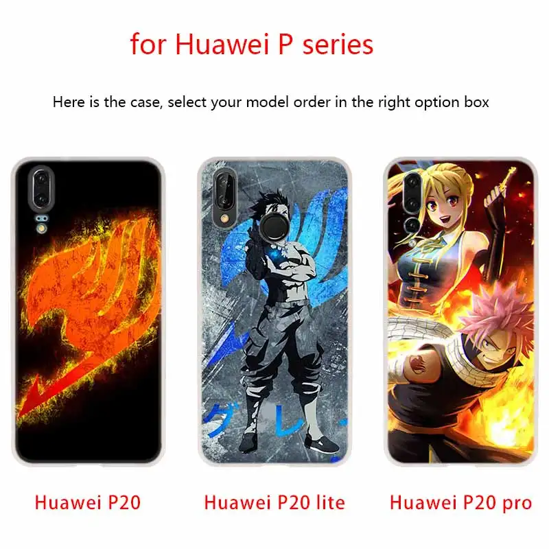 Мягкий силиконовый защитный чехол для Huawei P50 P40 P30 P20 Pro P10 Lite P Samrt Z 2020 2019 Аниме Манга