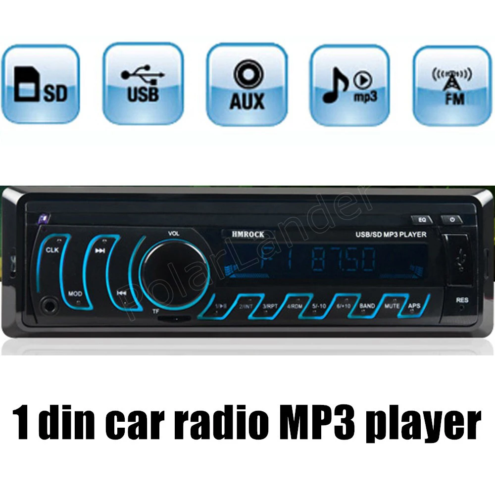 Автомобильное FM радио V 6970U USB TF Встроенная Aux Вход 1 DIN 2018 в виде бабочек новинка 12