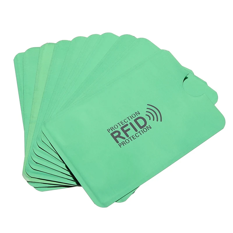 10 шт. анти кредитная карта, RFID держатель банк чехол для удостоверения личности Обложка держатель идентификационный протектор чехол Портативный визитные карточки держатель для карт