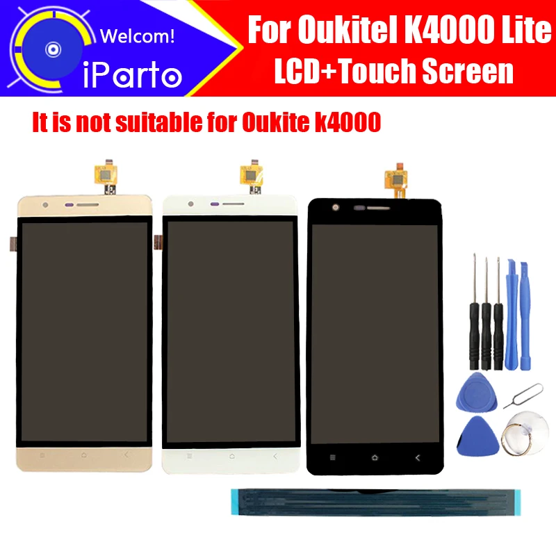5 0 ''Oukitel K4000 Lite ЖК дисплей + сенсорный экран дигитайзер 100% Оригинальный
