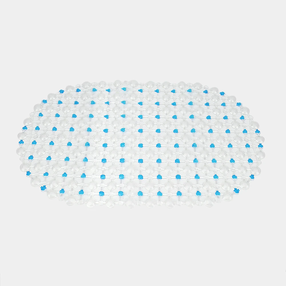 Light Blue NICEYARD 62*35 см ПВХ нескользящий коврик для ванной прозрачный ковер присоска коврики для ванной коврик для ванной продукты для ванной комнаты - Цвет: Light Blue