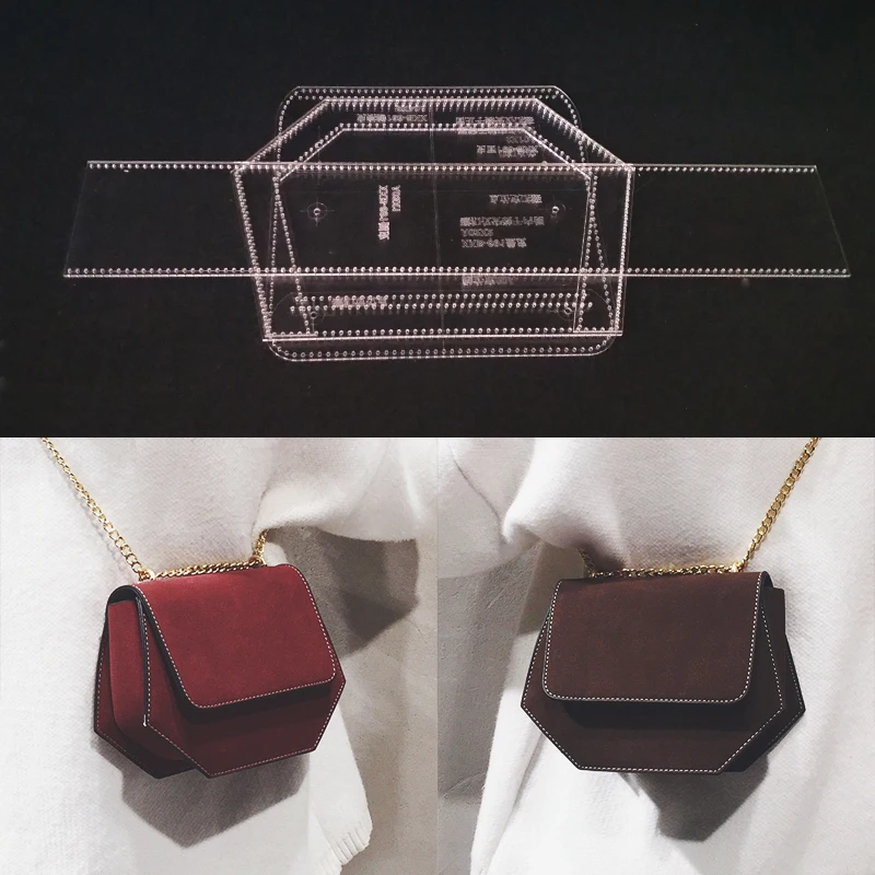 1 комплект DIY шаблон из акриловой кожи для ручной работы кожевенное ремесло