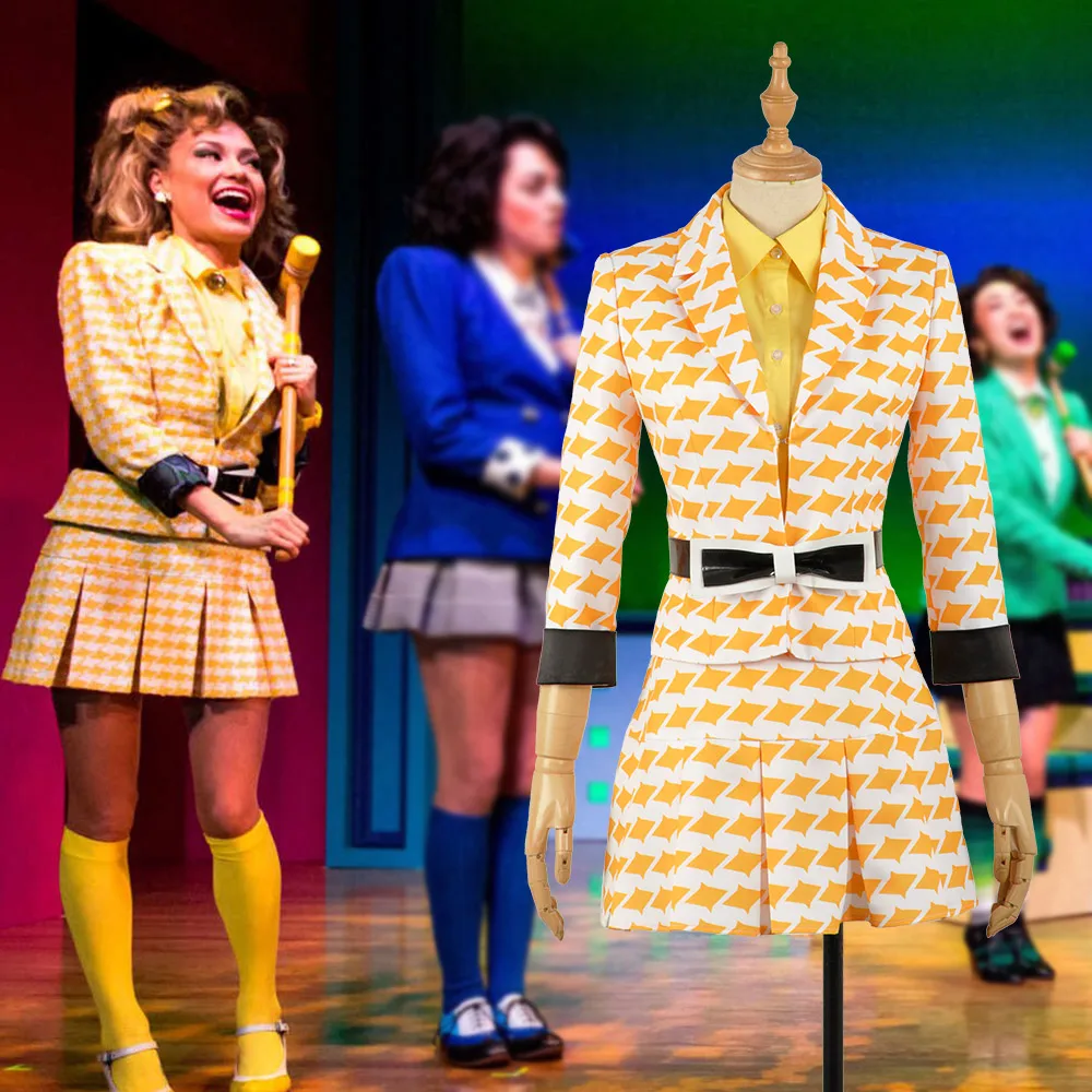 Аниме Heathers: музыкальная рок концерт Макнамара костюм для сцены косплея Желтый