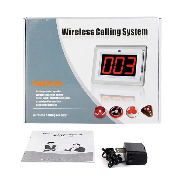 Беспроводной пейджер система вызова в ресторане голосовой приемник хост +