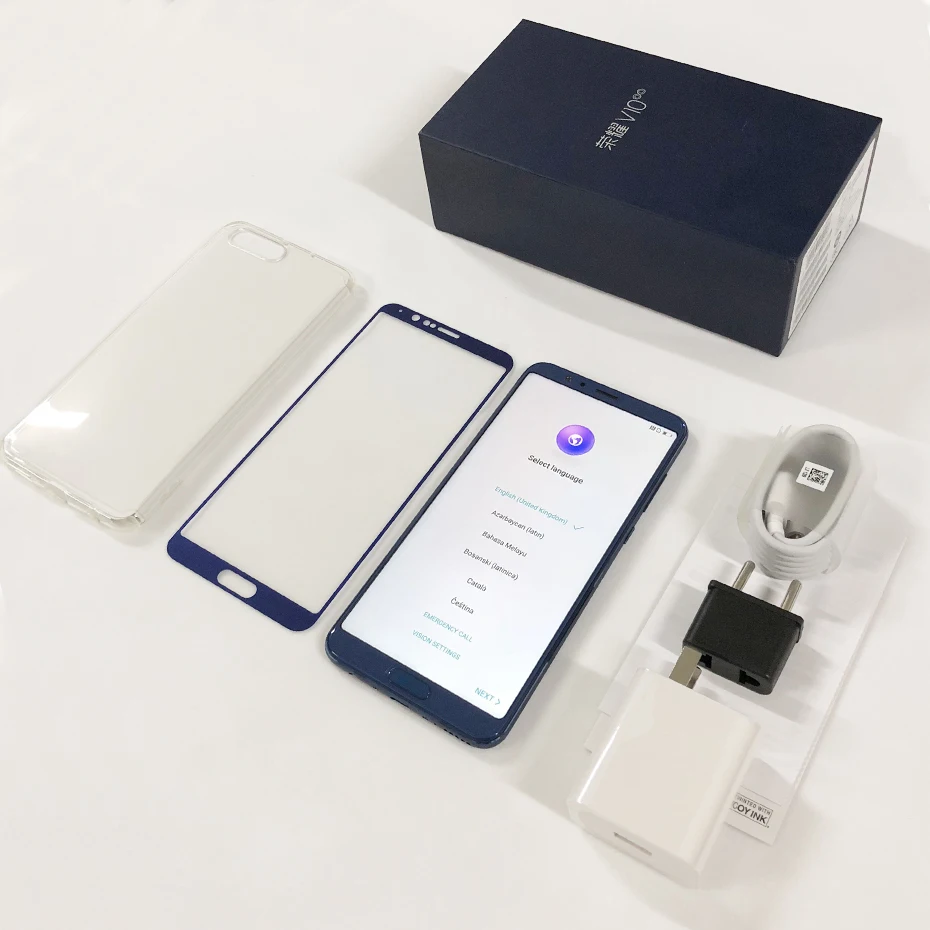 Huawei Honor V10 6 ГБ 64 Глобальный firmwarm NFC Смартфон вид 10 3750 мАч Android 8 0 AI процессор 5 99