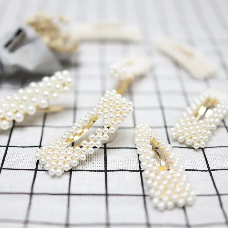 Заколки для волос девочек милая заколка с жемчугом стильная и элегантная детская