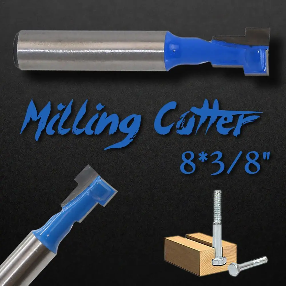 1 шт. 3/8 дюйма хвостовик Т образная фреза для дерева деревообрабатывающее сверло