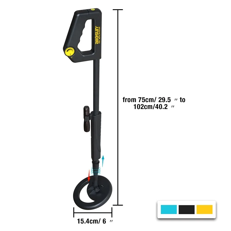 Detector de Metais Hunter para Crianças Subterrâneo Handheld Moedas Chaves Huter Metálico Sensível Busca Gold Digger Treasure Iniciantes –
