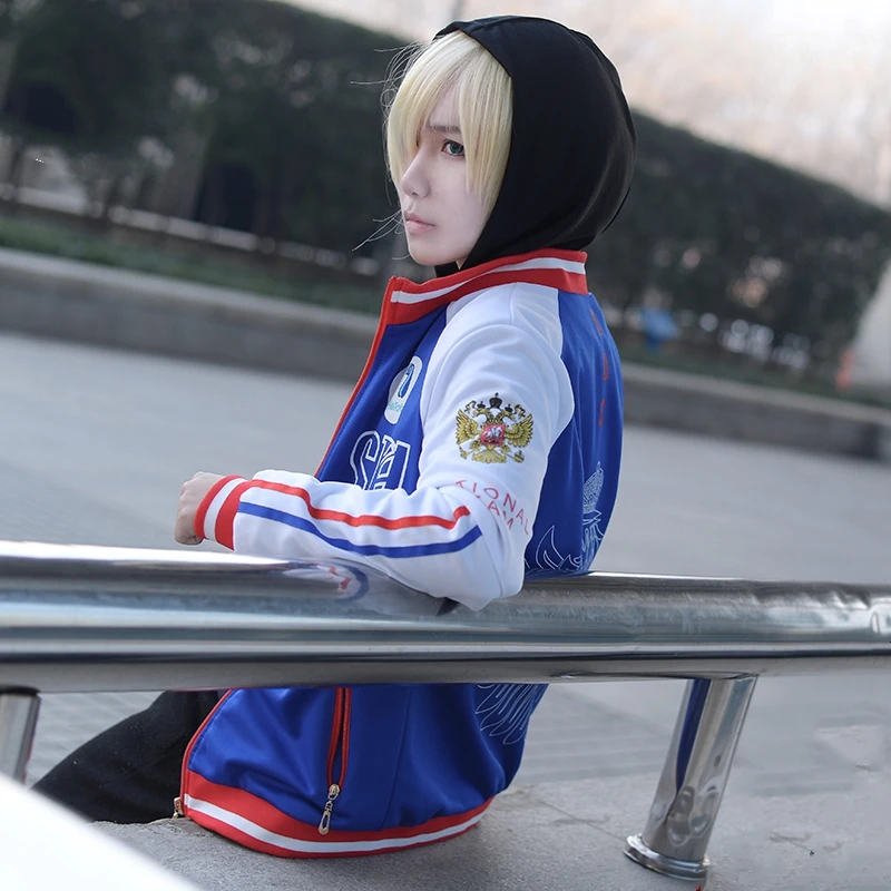 

Yuri on Ice Yuri Plisetsky Cosplay Coat Jacket Full Sets New Anime Yurio Cosplay Costumes School Idol Fancy Dress Outfits Adult