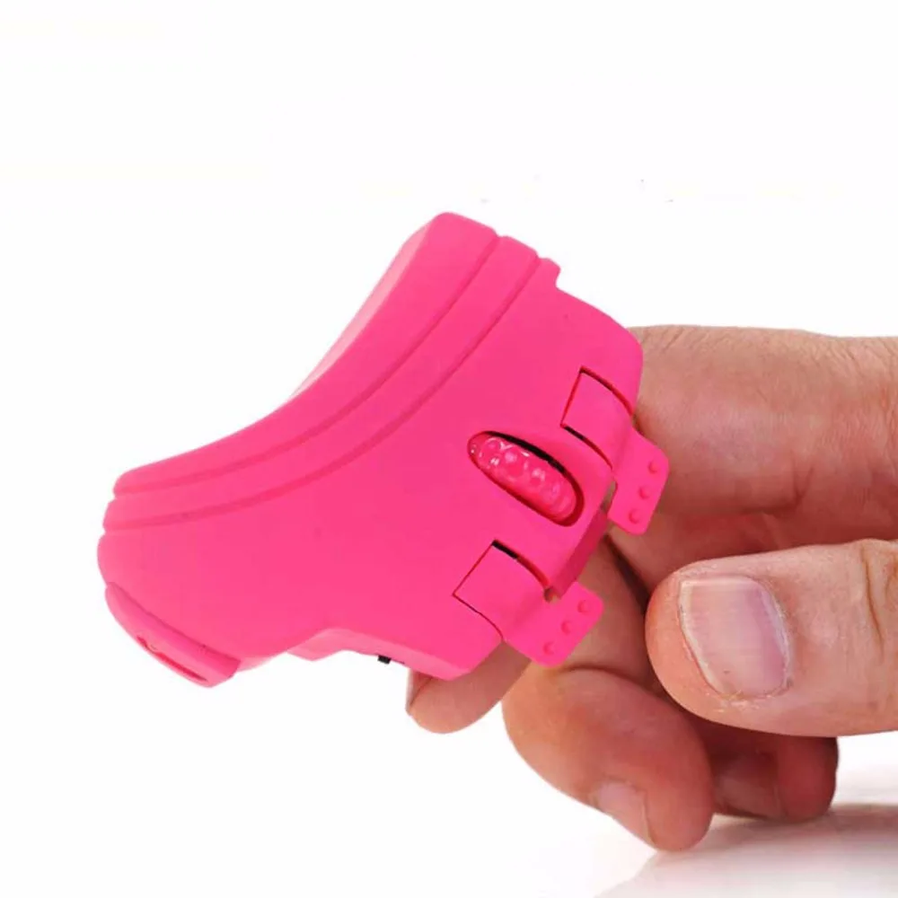 Pink Пальчиковые Беспроводные мыши мини 2,4G Игровые мыши перезаряжаемые USB оптические для ноутбука Macbook Air PC - Цвет: Pink
