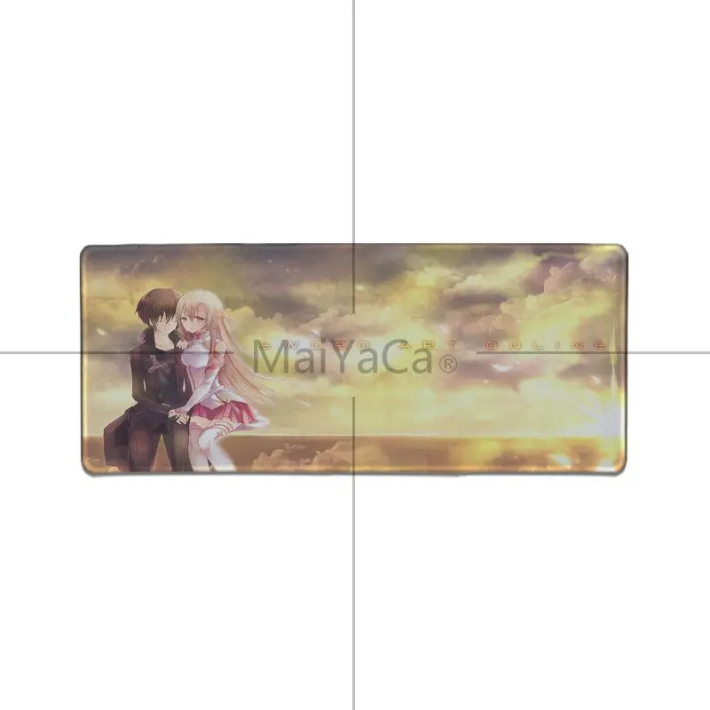 Maiyaca Sword Art онлайн SAO обои большой игровой коврик для мыши Коврик для мыши для ноутбука компьютерная клавиатура Коврик для настольной панели