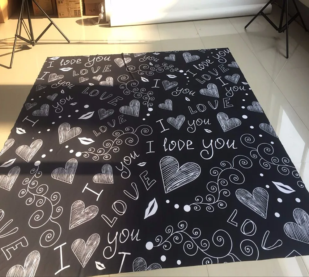 Фон для фотосъемки Allenjoy День Святого Валентина Фотофон свадебной доски фото 14