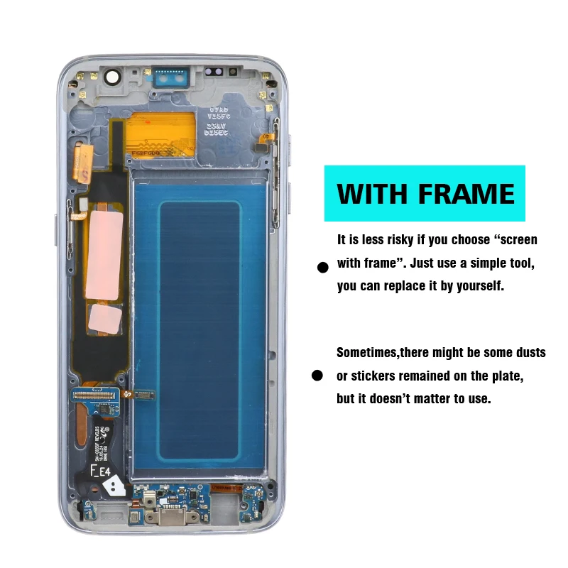 5,5 ''Супер AMOLED дисплей с рамкой для SAMSUNG Galaxy s7 edge G935 G935F сенсорный экран дигитайзер дисплей+ Сервисный пакет