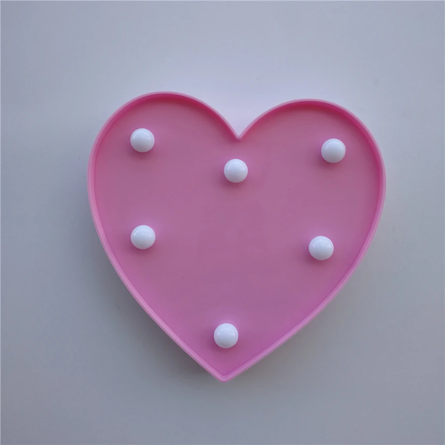 Симпатичный медведь светло 3D Звезда Сердце ночь светодиодная милый кролик Знак