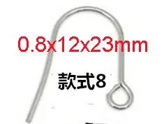 8 50pcs Hypoallergenic Surgical Stainless Steel Multi Design Blank Earring Wire Fish Hooks for DIY Earring Jewelry Making Findings - Цвет: 8