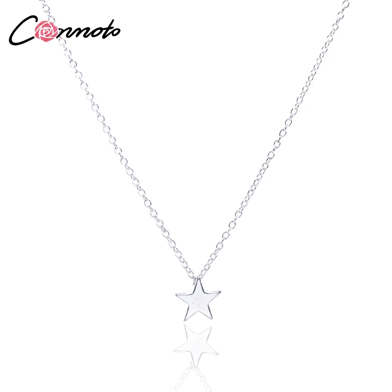 Conmoto Star Крошечная цепочка золото заявление цепочки и ожерелья для женщин серебро Boho Чокеры Feminino колье аксессуар ювелирные изделия Кольер