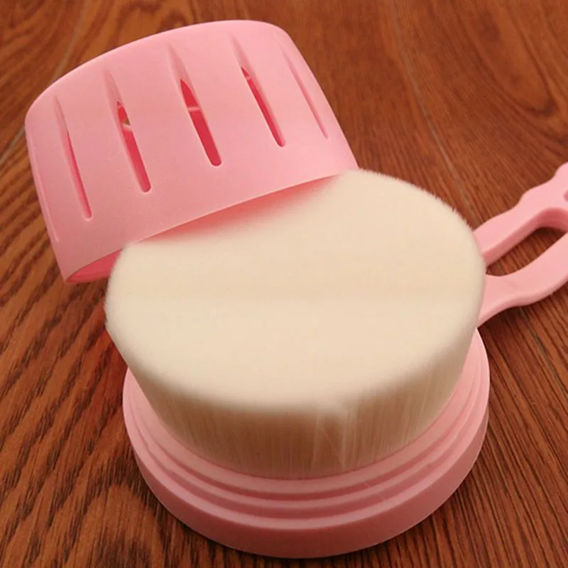 

HOT SPA Scrubber Grip Massager Bathing Long Handle Soft Fiber Body Bath Shower Back Brush Random Color