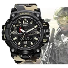 Мужские спортивные часы, люксовый бренд 2019, погружение на 50 м, цифровые светодиодные армейские часы, мужские повседневные электронные наручные часы, Relojes