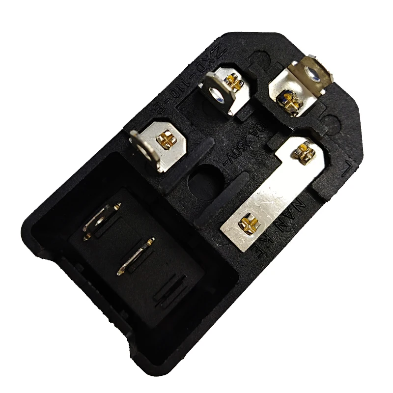 IEC 320 C14 розетка на входе 2Pin переключатель плавленый предохранитель разъем 10A 250 В