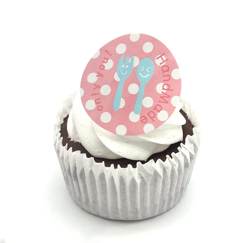 DONYAMY 90 шт Ручная работа для вас многоцветные круглые наклейки в горошек торта