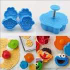 Новинка, милые 3D резак для печенья, помадки, печенья, ручной штамп, плунжерная форма, 4 шт., новые инструменты