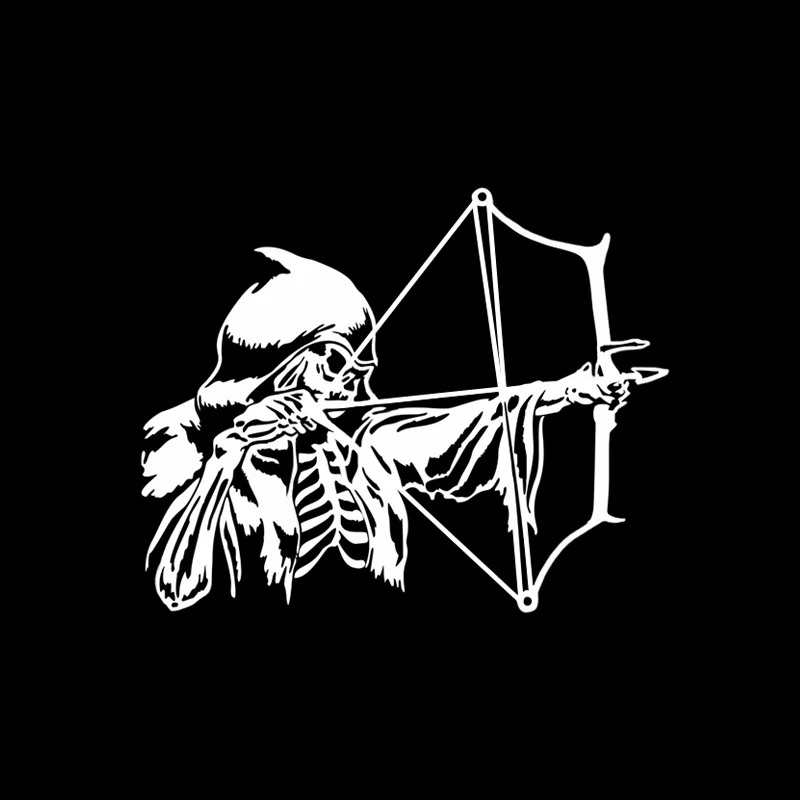QYPF 15 6*15 6 см таинственный жнец лук стрелы Охотник Декор автомобиля стикер винил