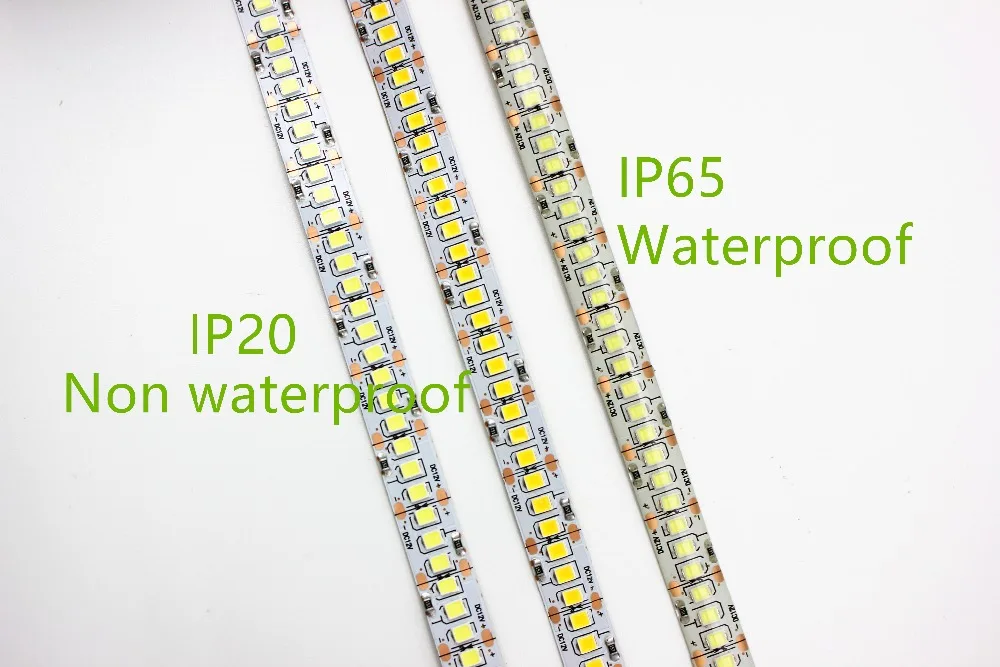 5 м/лот 10 мм Печатная плата Однорядная 2835 SMD 1200 Светодиодная лента DC12V ip20 ip65