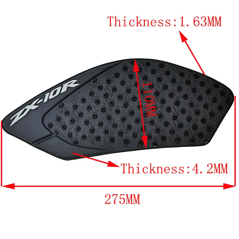 ZX 10R для Kawasaki ZX 10R 2006 до 2013 высокого качества Нескользящие Танк Pad Стикеры газа 3M наклейка