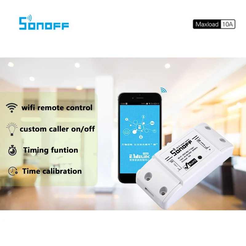 Sonoff переключатель Wi-Fi универсальный Умный дом автоматизации модуль таймера DIY
