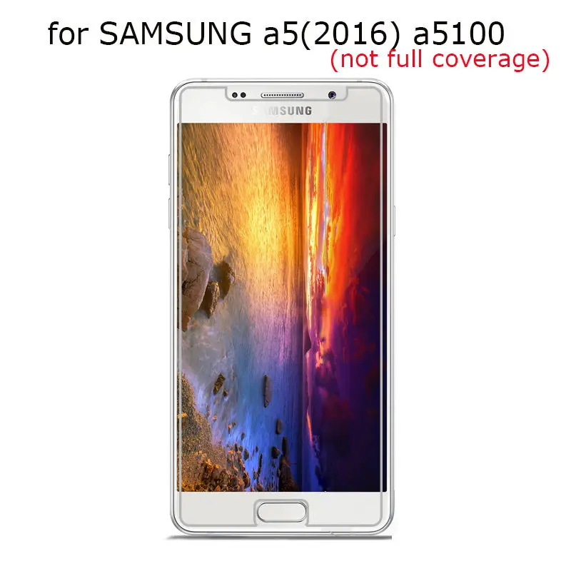 Закаленное стекло 9h чехол для Samsung Galaxy A3 2016 A5 A7 2017 Экран протектор A6 A8 плюс 2018 |