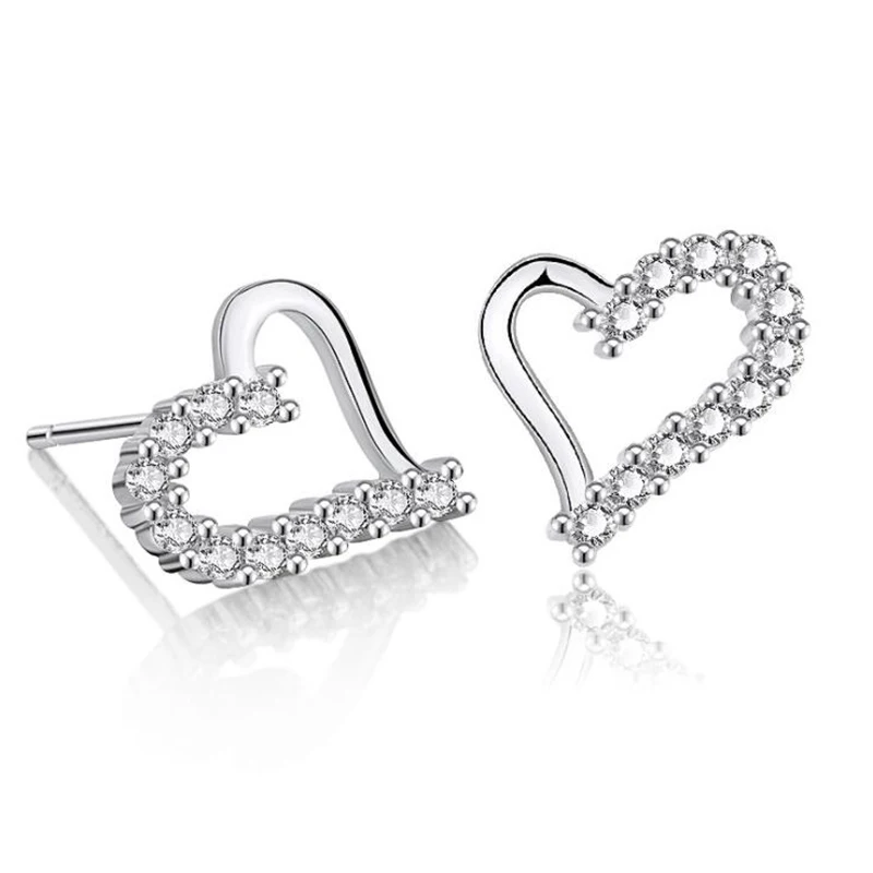 Горячие модные креативные серьги цирконовые для женщин новый простой маленький