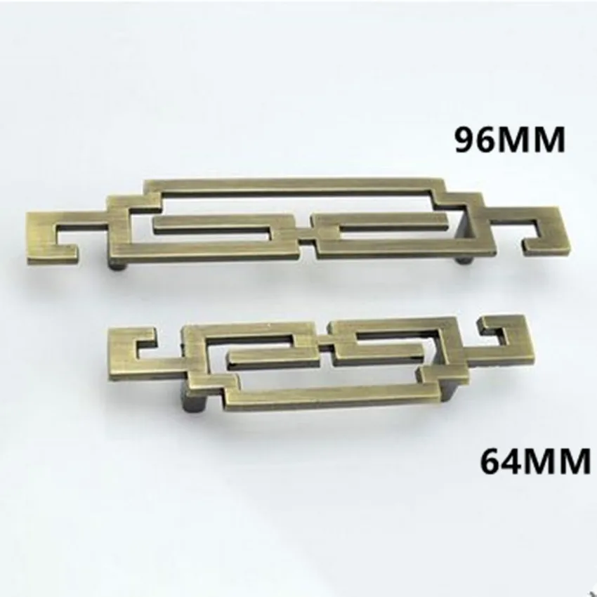 64 мм 96 Chianese винтажный стиль симметричные мебельные ручки бронзовые зеркальные