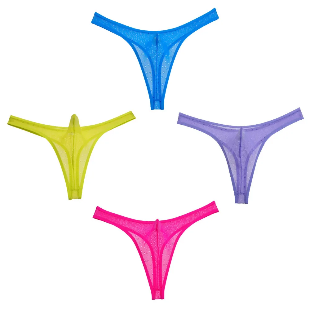 

See-Through Penis Pouch Sexy Bikini Men's Thongs and G-Strings Charming Male Thong Underwear Men Underpants Tanga Lace T-Back