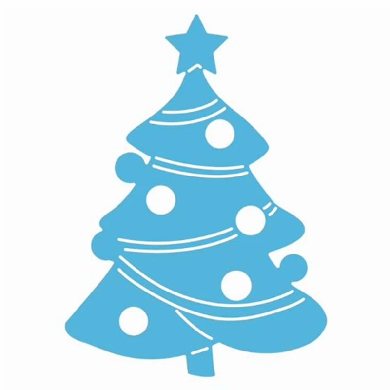 

YINISE Metal Cutting Dies For Scrapbooking Stencils Christmas Tree DIY Album Cards Making Embossing Folder Die Cuts Cutter Mold