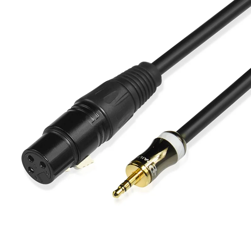Стерео мини штекер 3 5 мм в XLR гнездо pin аудио кабель для iPhone микшер усилитель