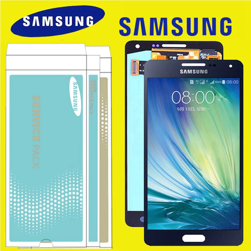 SUPER AMOLED 5 2 &quotДисплей для Samsung Galaxy A5 2015 ЖК дисплей A500 A500F A500M SM Сенсорный экран