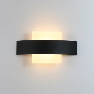 Декоративный светильник светодиодный настенный светильник для помещений для кухни, столовой, настенный светильник для балкона, коридора, железо и акрил, 4 Вт, AC90-260V