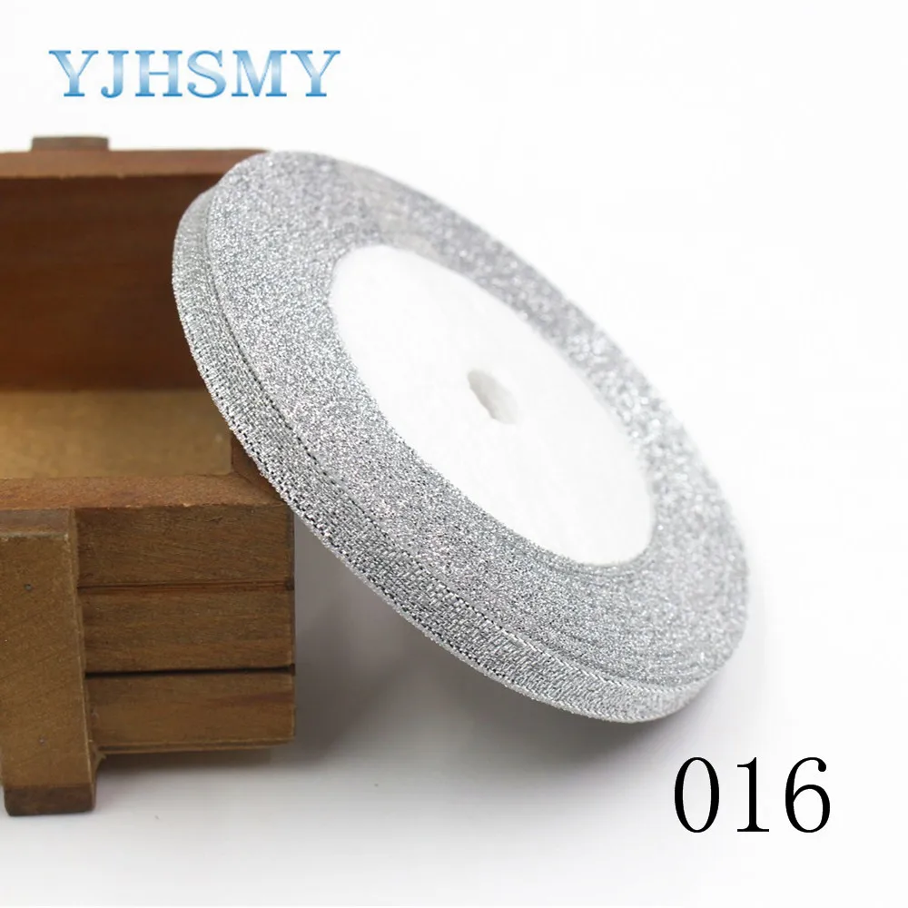 YJHSMY K 171018 6MM 34 Цвет по выбору 1 рулон (25 ярдов) 6 мм зеленый лук лента вечерние
