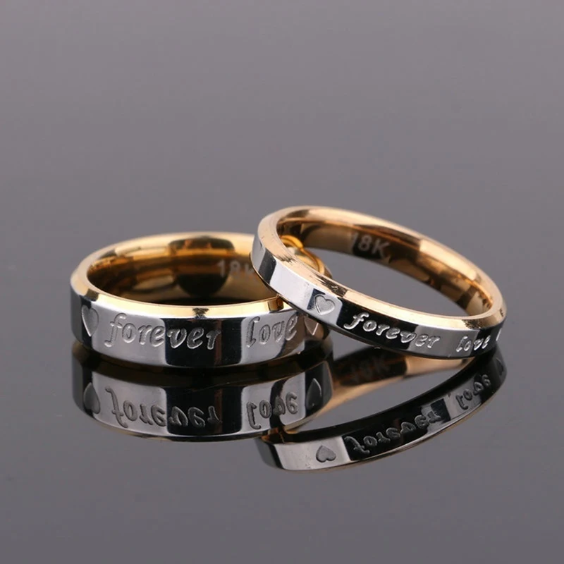 Fashion Trend Couple Ring Classic Romantic Eternal Love Plating Size 6-11 | Украшения и аксессуары