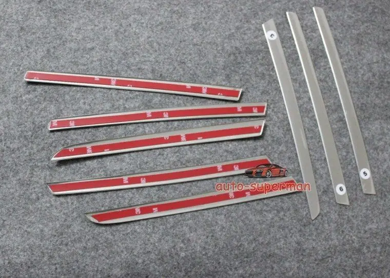 

Stainless Steel Front Grille Chrome Cover 8PC For Nissan Dualis 2007 2008 2009