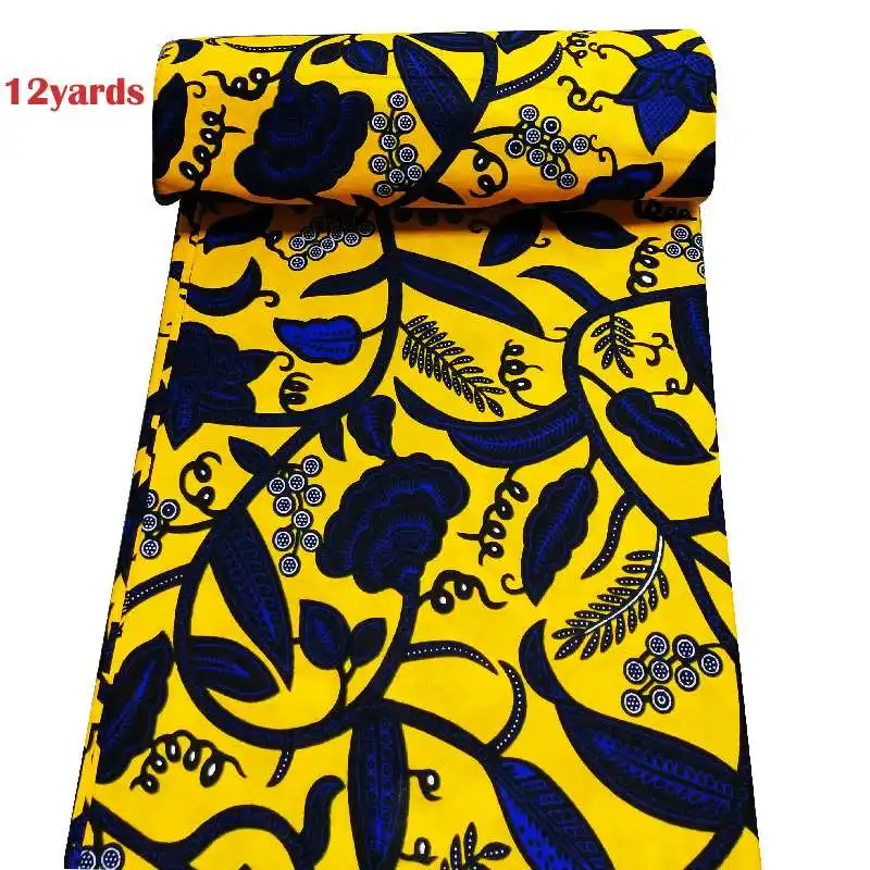 as picture Горячая распродажа! Kente восковая ткань настоящий мягкий воск хлопок африканская восковая печать ткани 12 ярдов голландский воск стиль для шитья - Цвет: as picture